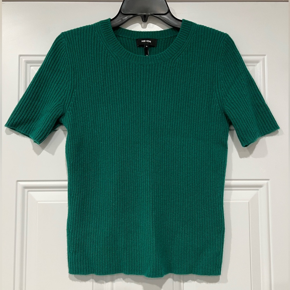 ME+EM Green Cashmere Sweater